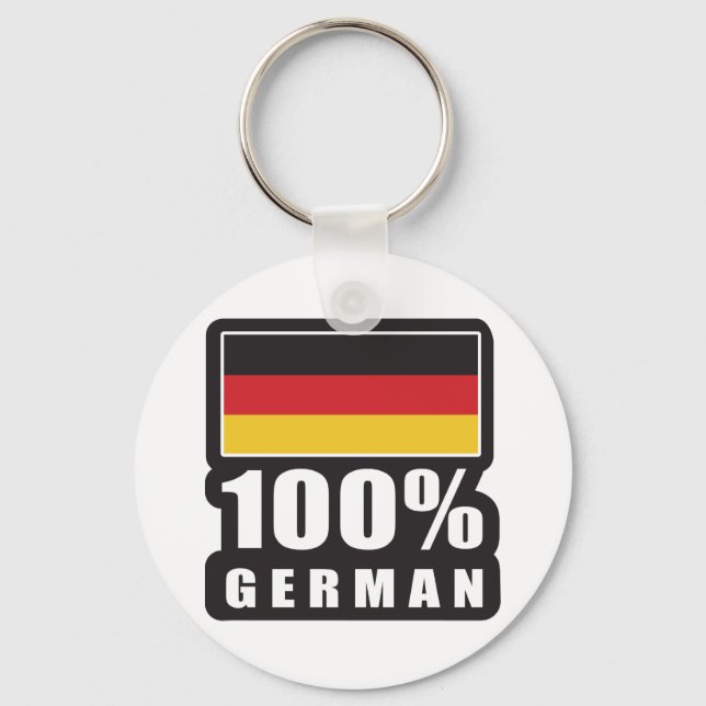 100% German Keychain (Front)