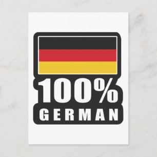 100% German Postcard