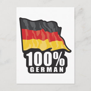 100% German Postcard