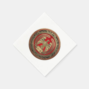 [100] Gold Roman Imperial Eagle Napkin