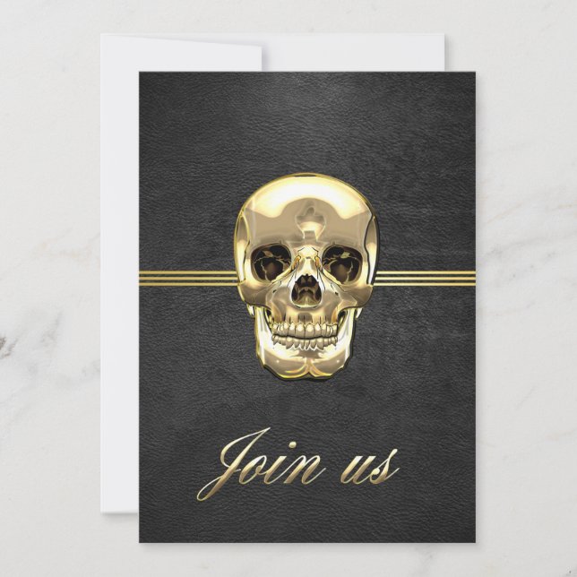 [100] Golden Human Skull (Front)