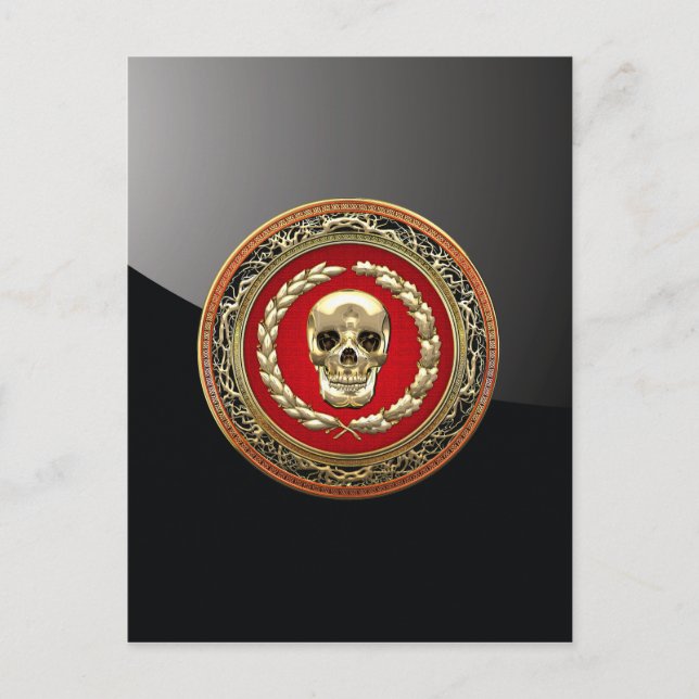 [100] Golden Skull Postcard (Front)