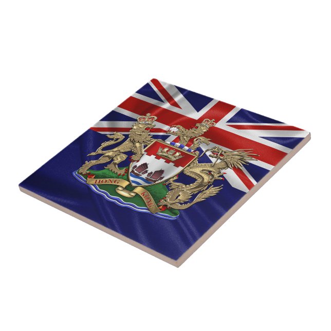 [100] Hong Kong - 1959-1997 Coat of Arms Tile (Side)