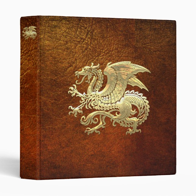 [100] Icelandic Dragon, Landvættir [Gold] Binder (Front/Spine)