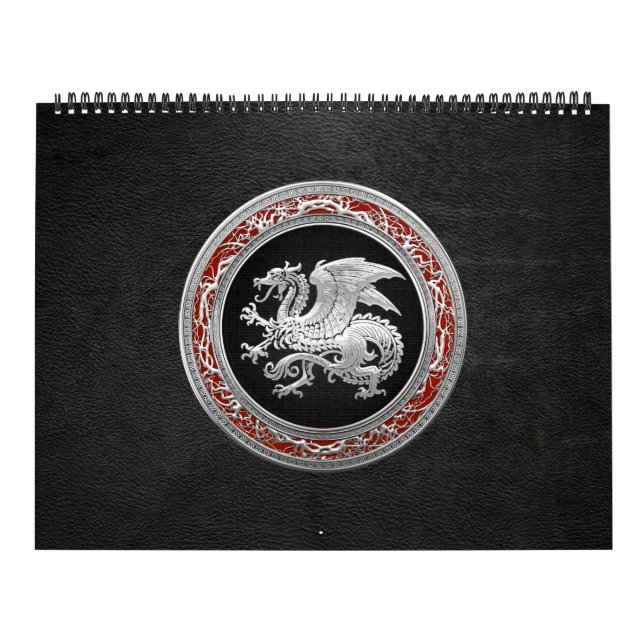 [100] Icelandic Dragon, Landvættir [Silver] Calendar (Cover)