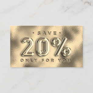100 INSERT QRCODE 20%OFF Custom Logo Gold Glass