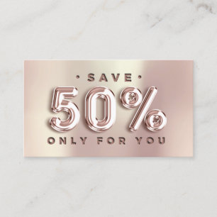 100 INSERT QRCODE 50%OFF Custom Logo Rose Pink