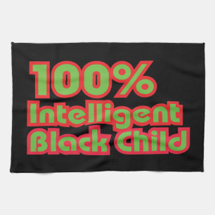 100% Intelligent Black Child Kitchen Towel