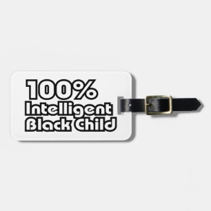 100% Intelligent Black Child Luggage Tag