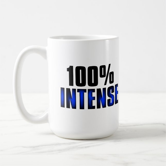 100% intense coffee mug (Left)