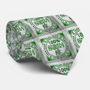 100% Irish Graffiti Wall Tie