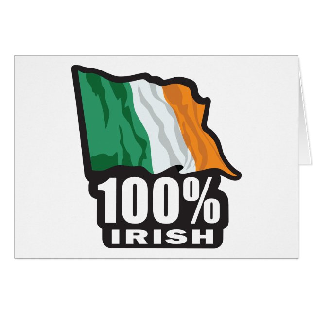 100% Irish/St. Patrick's Day (Front Horizontal)