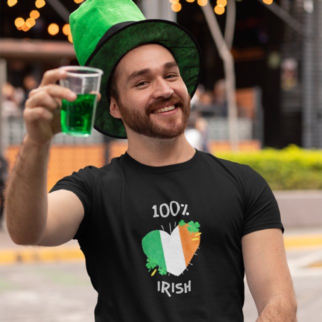 100% IRISH St. Patrick's Day T-Shirt (Creator Uploaded)