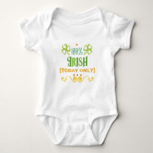 100% Irish Today Baby Bodysuit