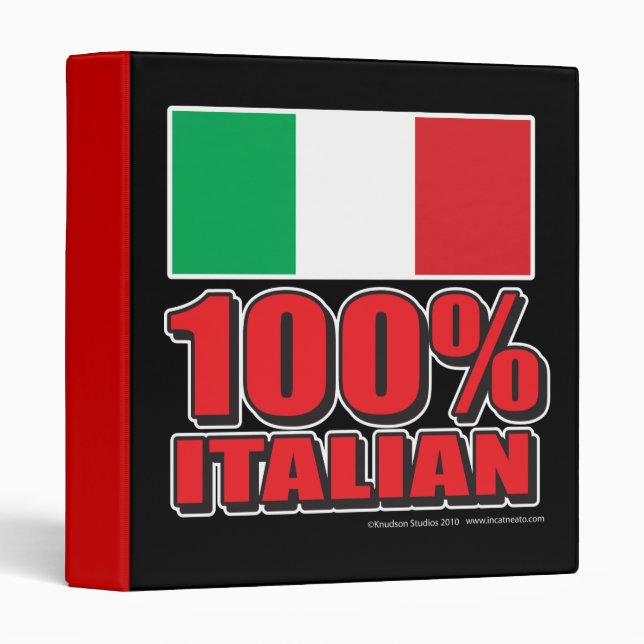 100% Italian Binder (Front/Spine)