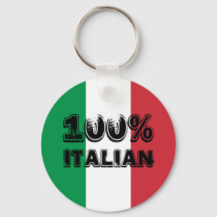 100% Italian Keychain