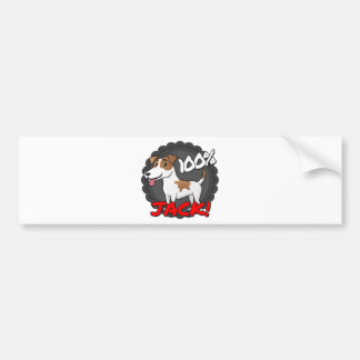 100% Jack Russell Bumper Sticker