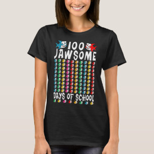 100 Jawsome Days of School Shark 100th Day of Scho T-Shirt