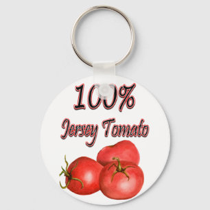 100% Jersey Tomato Keychain