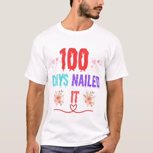 100 jours cloué t-shirt (Devant)