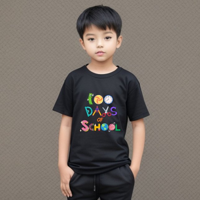 100 Jours de T-shirt d'école pour enfants 100 Jour (Créateur téléchargé)