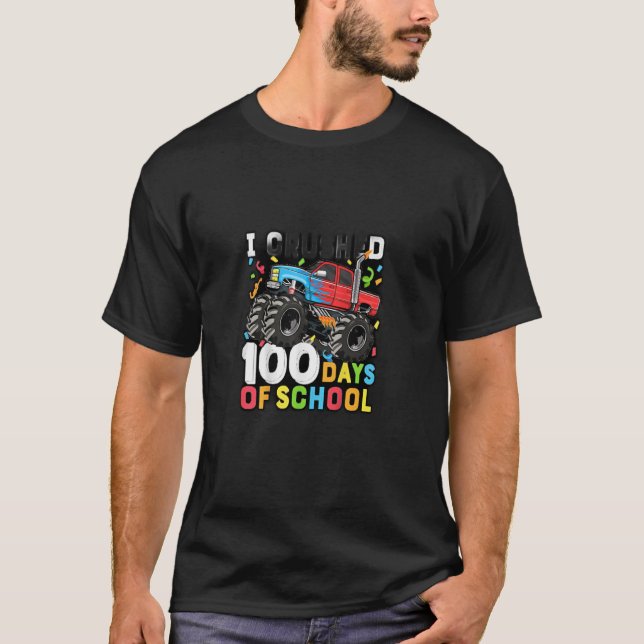 100 Jours de T-shirt Dinosaur de l'école - Drôle T (Devant)