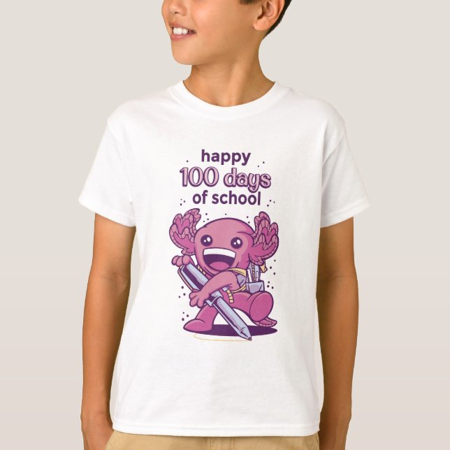 100 jours d'invitation scolaire T-shirt (Devant)