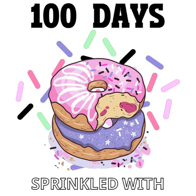 100 jours saupoudrés de t-shirt amusant (Créateur téléchargé)