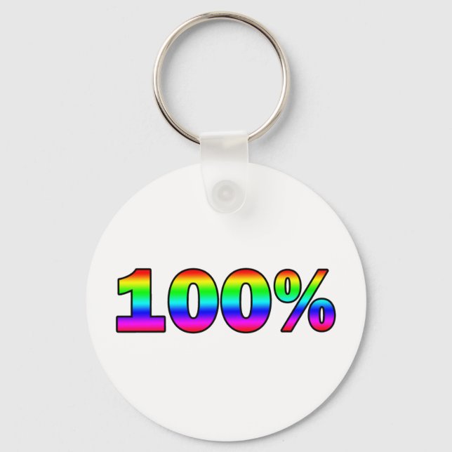 100% KEYCHAIN (Front)
