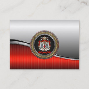 [100] Knights Templar Coat of Arms Business Card
