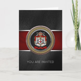 [100] Knights Templar Coat of Arms Invitation