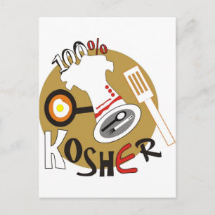 100% Kosher Postcard