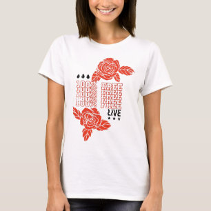 100% Live Free; Graphic Tee