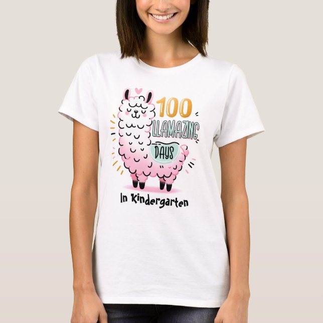 100 Llamazing Days T-Shirt (Front)