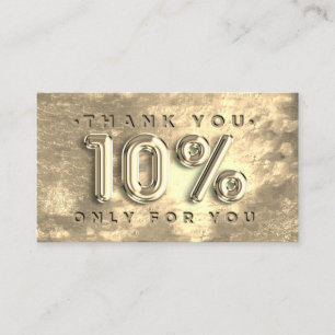 100  Logo QRCODE 10%OFF Thank You Discount Business Card