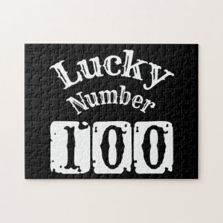 100 - Lucky Number 100 Luck Jigsaw Puzzle
