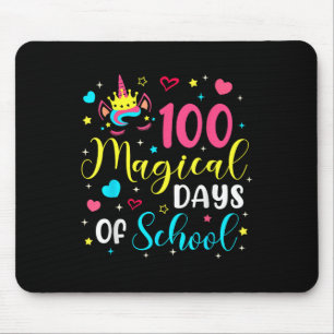 100 Magical Days 100th Day Of School Unicorn Girls Mouse Pad