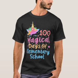 100 Magical Days of ElementarySchool Unicorn Teach T-Shirt