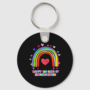 100 Magical Days Of School Heart Happy 100th Day O Keychain