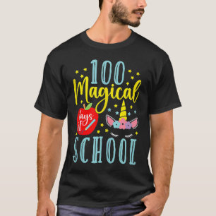 100 Magical Days Of School Magical Unicorn  Tank T