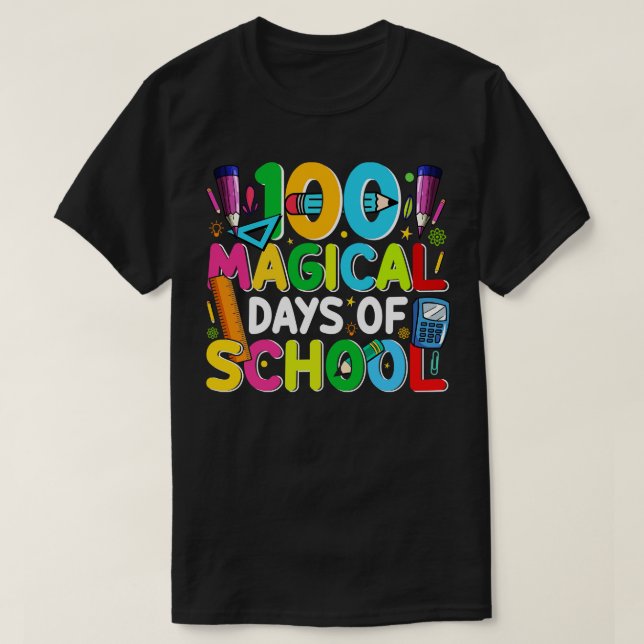 100 Magical Days of School T-Shirt (Design Front)