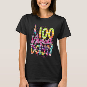 100 magical days of school unicorn student teacher T-Shirt