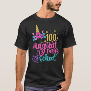 100 Magical Days of School Unicorn Teacher Student T-Shirt