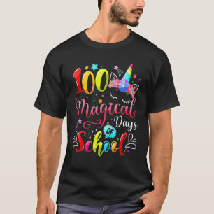 100 Magical Days of School Unicorn Teachers Kids T-Shirt