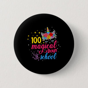 100 Magical Days Unicorn Kids Costume 100th Day Of 2 Inch Round Button