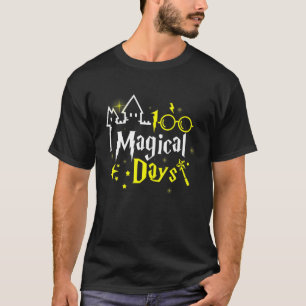 100 Magical Days Wizard 100Th Days Of School T Tea T-Shirt