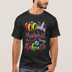 100 Magical Kinder Days of School Unicorn Teacher  T-Shirt