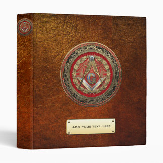 [100] Master Mason - Gold Square & Compasses Binder