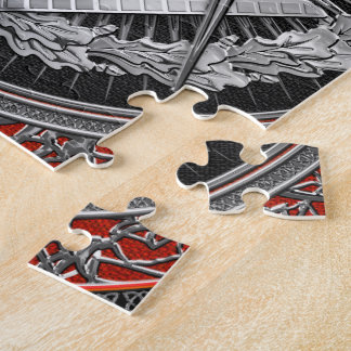 [100] Master Mason - Silver Square & Compasses Jigsaw Puzzle