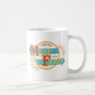 100% Meat Free Vegan Coffee Mug